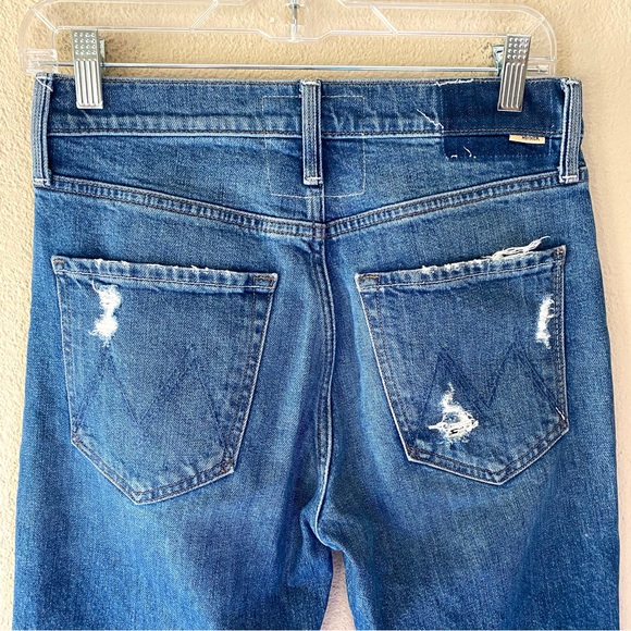 Mother The Tomcat Distressed Crop Jeans in Playing With Scissors 27 - Picture 5 of 11